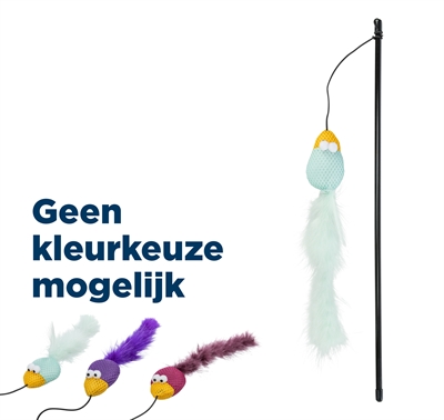 Trixie Speelhengel Vogel Kunststof / Stof / Pluche Met Catnip Assorti 50 CM 4 ST