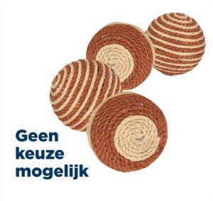 Trixie Bal Katoengaren Assorti 4,5 CM 42 ST