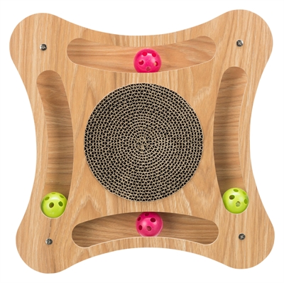 Trixie Krabkarton met Speelgoed Hout 35x35x4 cm