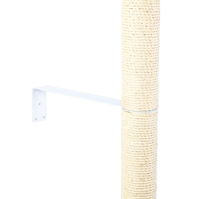 Trixie Wandhouder voor Krabpalen Wit 43x5/8x10 cm