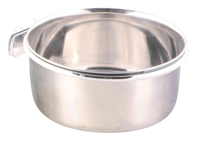Trixie RVS Voerbak 600 ML met Schroefbevestiging 12 CM