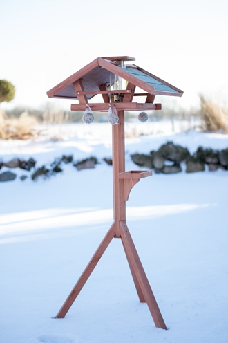 Trixie Natura Voederhuis Grenenhout 53x53x28/140 cm met Silo