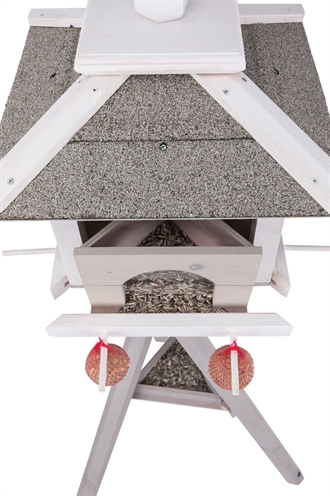 Trixie Natura Voederhuis met Standaard en 4 Silo's 46x46x35 cm