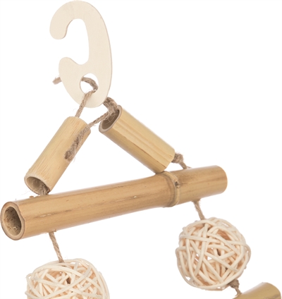 Trixie Hangbrug 45 CM van Bamboe, Kokos en Sisaltouw - 3 Stuks