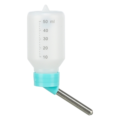 Trixie Drinkfles Kunststof 50 ML met Draadbeugel Assorti 24 ST