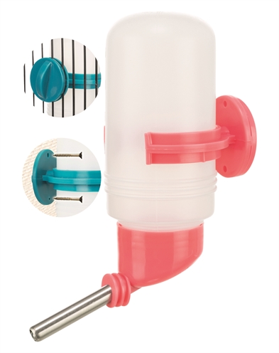 Trixie Drinkfles Kunststof 250 ML met Schroefbevestiging 12 ST
