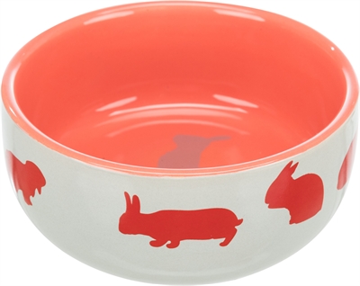 Trixie Voerbak Konijnmotief Keramiek 11 cm 250 ml 4 st