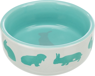 Trixie Voerbak Konijnmotief Keramiek 11 cm 250 ml 4 st