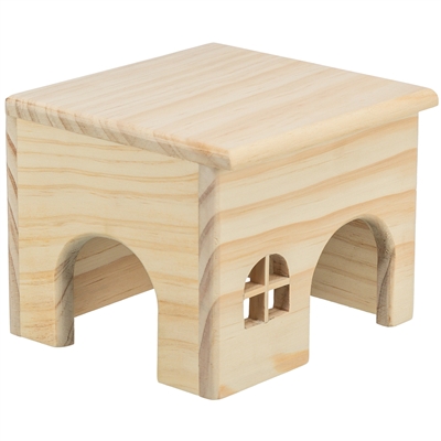 Trixie Huis Hamster Hout Spijkervrij 15x15x12 CM 2 ST