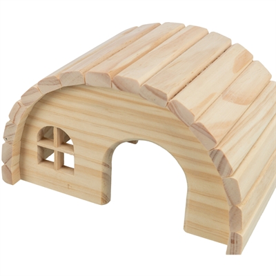 Trixie Huis Hamster Hout Spijkervrij 19x13x11 cm 2 stuks