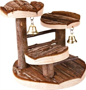 Trixie Klauterrek met Klokje voor Hamster 14x14x14 cm 2 st