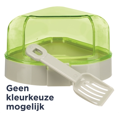 Trixie Hoektoilet Met Dak Assorti 14x11x8 CM 3 ST