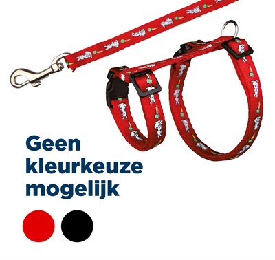 Trixie Tuig Met Riem Konijnen Haas-wortel-motief Assorti 25-44x1 CM 125 CM 4 ST