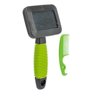 Trixie Slickerborstel Kunststof / Metalen Pinnen Groen 13x7 CM