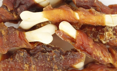 Wanpy Oven-roasted Chicken Jerky met Calcium Bone Twists 100 GR
