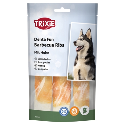 Trixie Denta Fun Kauwsnacks BBQ Ribs 12 cm 90 gr