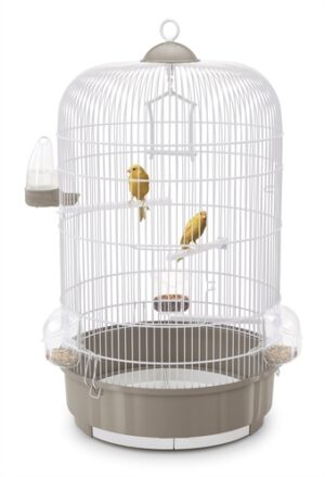 Imac Vogelkooi Luna Taupe / Wit 40x40x65,5 CM