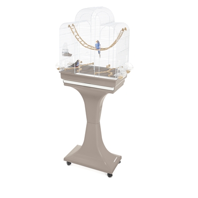 Imac Vogelkooi Fiona Deluxe Taupe / Wit 50x30x65-136 CM