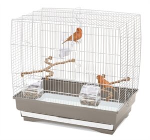 Imac Vogelkooi Irene 3 Taupe / Wit 50x30x48 CM