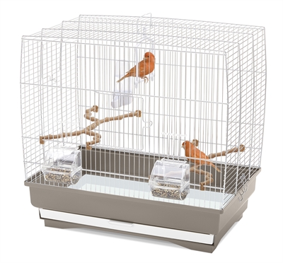 Imac Vogelkooi Irene 3 Taupe / Wit 50x30x48 CM