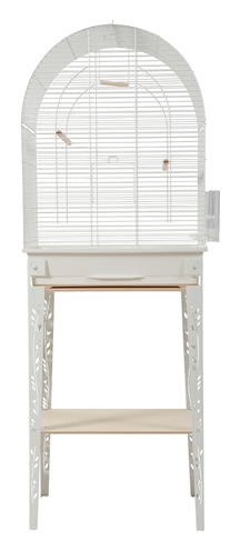 Zolux Vogelkooi Patio Wit 53x33x144 cm met Standaard
