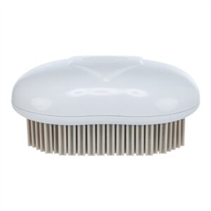 Trixie Textielborstel Wit / Grijs 7x10 CM