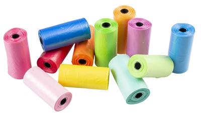 Poopi-dog Poepzakjes Regenboog Kleuren 12x15 ST