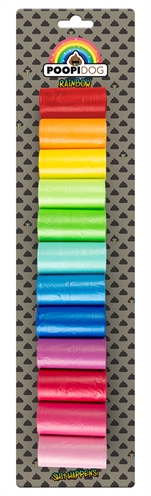 Poopi-Dog Poepzakjes Regenboog 12x15 st