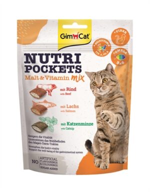 Gimcat Nutri Pockets Malt-vitaminemix 150 GR