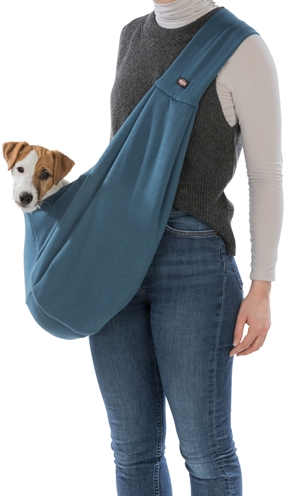 Trixie Draagtas Buikdrager Sling Blauw/Grijs 22x20x60 cm