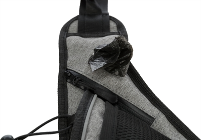 Trixie Joggingriem met Lijn Grijs/Zwart 115-150 cm