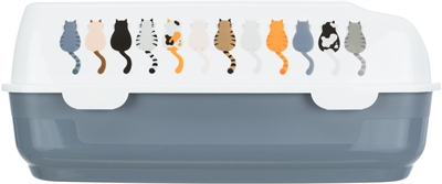 Trixie Kattenbak Delio Paars/Wit 48x35x20 cm