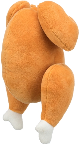 Trixie Pluche Gebraden Kip met Pieper 26 cm