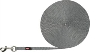 Trixie Hondenriem Sleeplijn Licht 15 m x 1 cm Grafiet Grijs voor Kleine Hond