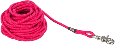 Trixie Hondenriem Sleeplijn 10m Fuchsia Roze met Trigger Snap Haak
