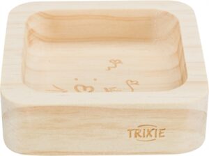 Trixie Voerbak Hout Muis / Hamster 8x8 CM 60 ML 4ST