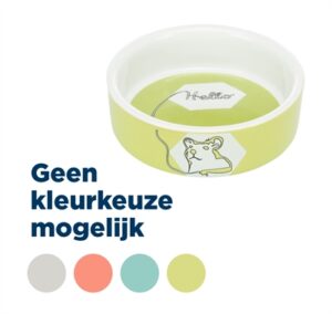Trixie Voerbak / Waterbak Keramiek Strip Hamster Assorti 8 CM 4ST