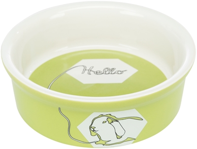 Trixie Keramische Voer- en Waterbak Konijn 11 cm Assorti 4st
