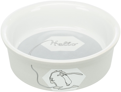 Trixie Keramische Voer- en Waterbak Konijn 11 cm Assorti 4st