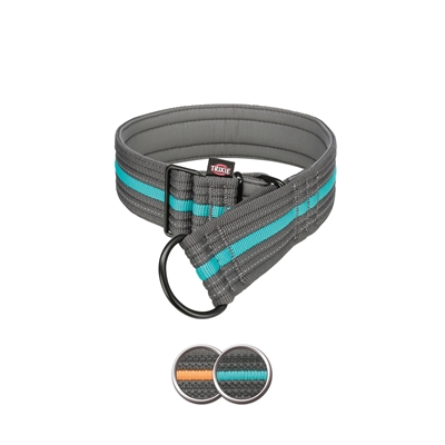Trixie Halsband Hond Fusion Half-Slip 48-58 cm Grafiet/Oceaan Blauw
