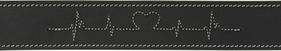 Trixie Halsband Hond Vetleer Zwart 38-47x4 cm