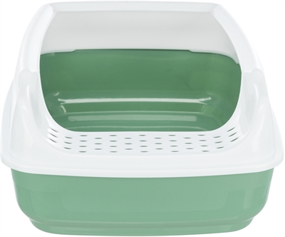 Trixie Kattenbak Delio Groen/Wit 48x35x20 cm met hoge rand