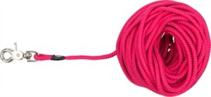 Trixie Hondenriem Sleeplijn 20m Fuchsia Roze met Trigger Snap Haak