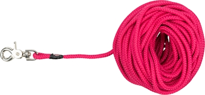 Trixie Hondenriem Sleeplijn Rond Met Trigger Snap Haak Fuchsia Roze 20 Mtrx0,6 CM