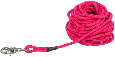 Trixie Hondenriem Sleeplijn 20m Fuchsia Roze met Trigger Snap Haak