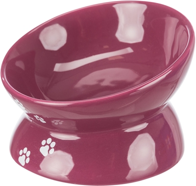 Trixie Verhoogde Voerbak Kat Bordeaux 13 cm 4 st