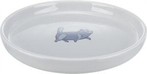 Trixie Voerbak / Waterbak Plat En Breed Kattenprint Grijs 23 CM 600 ML 4 ST