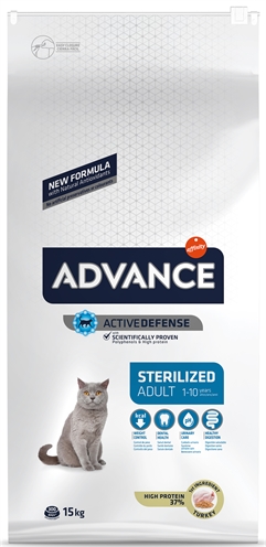 Advance Cat Sterilized Kalkoen 15 KG