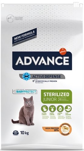 Advance Cat Junior Sterilized Kip 10 KG