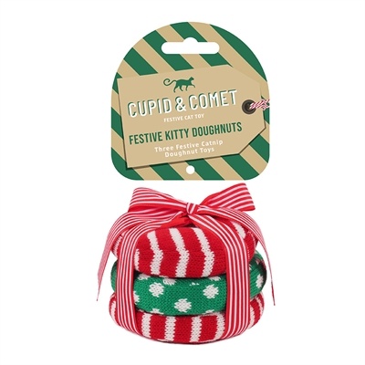 Rosewood Kitty Donuts 3 st - Kattenspeelgoed met kattenkruid